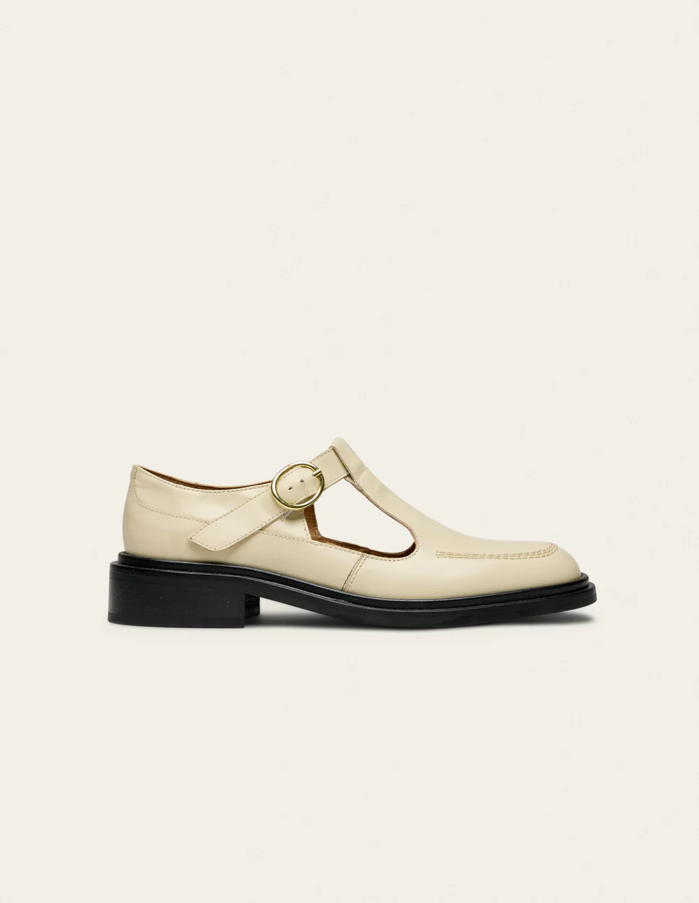 Derbies Tyria - Cuir box ivoire - Image 2