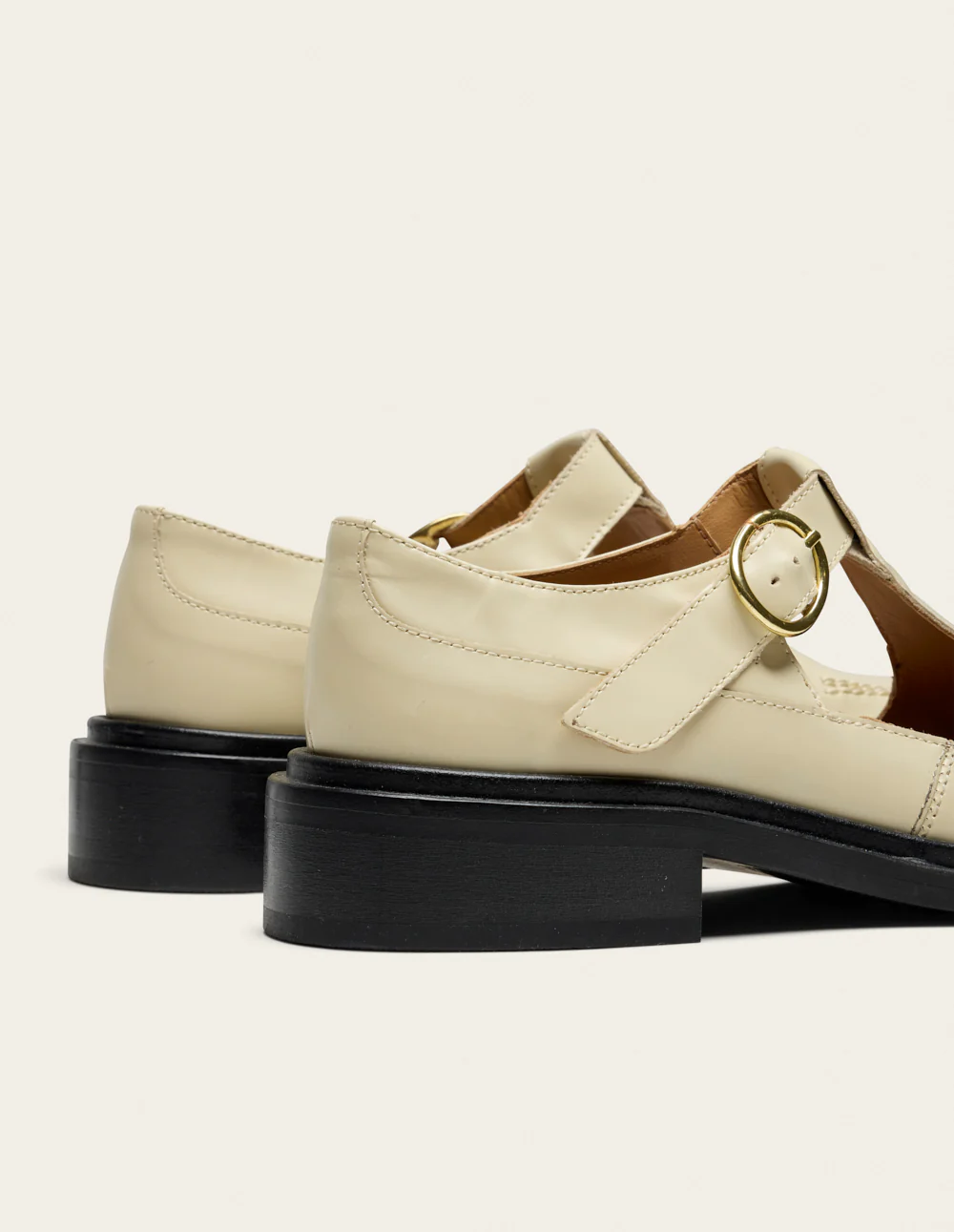 Derbies Tyria - Cuir box ivoire - Image 5