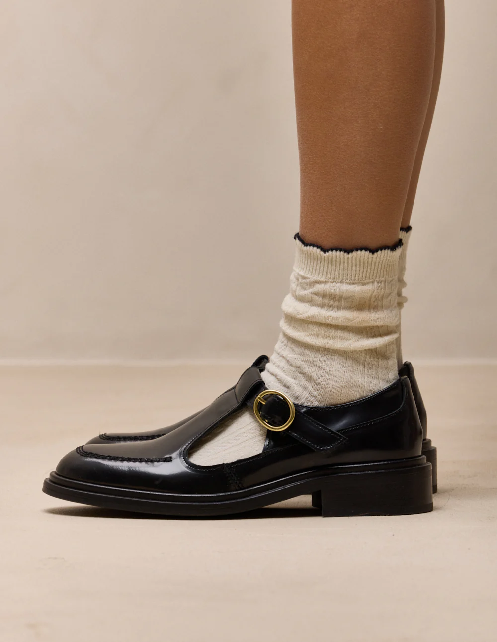 Derbies Tyria - Cuir box noir - Image 7