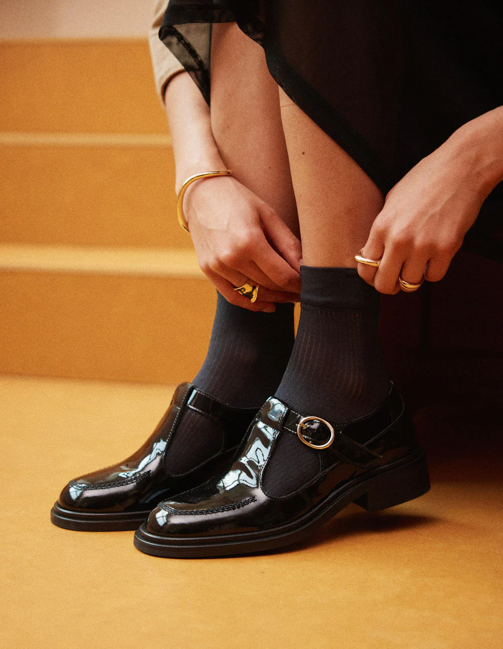 Derbies Tyria - Cuir verni noir - Image 3