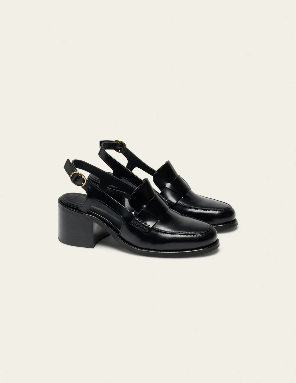 Escarpins Elyra - Cuir box noir - Image 3