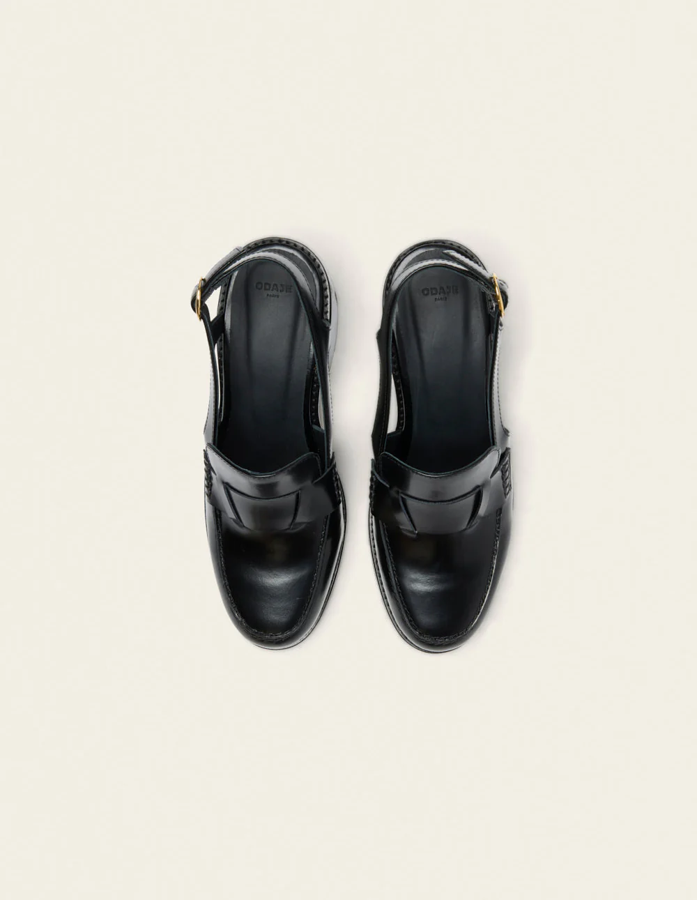 Escarpins Elyra - Cuir box noir - Image 5