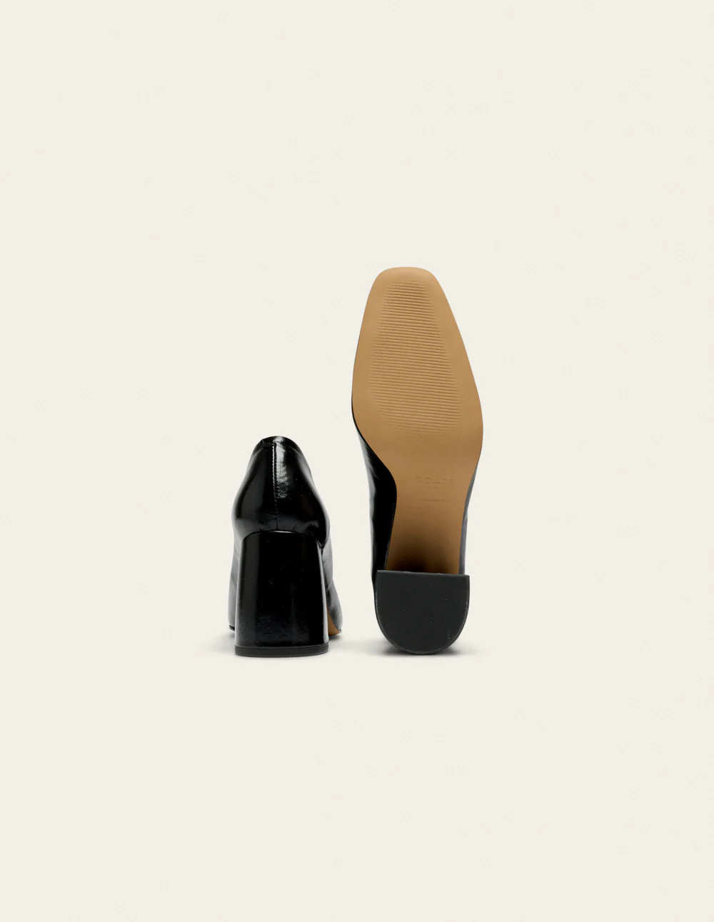 Escarpins Ilamis - Cuir plissé noir - Image 5