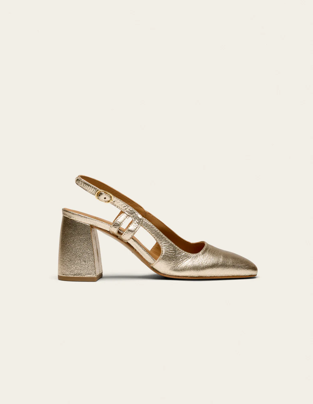 Escarpins Marcie - Cuir doré - Image 2