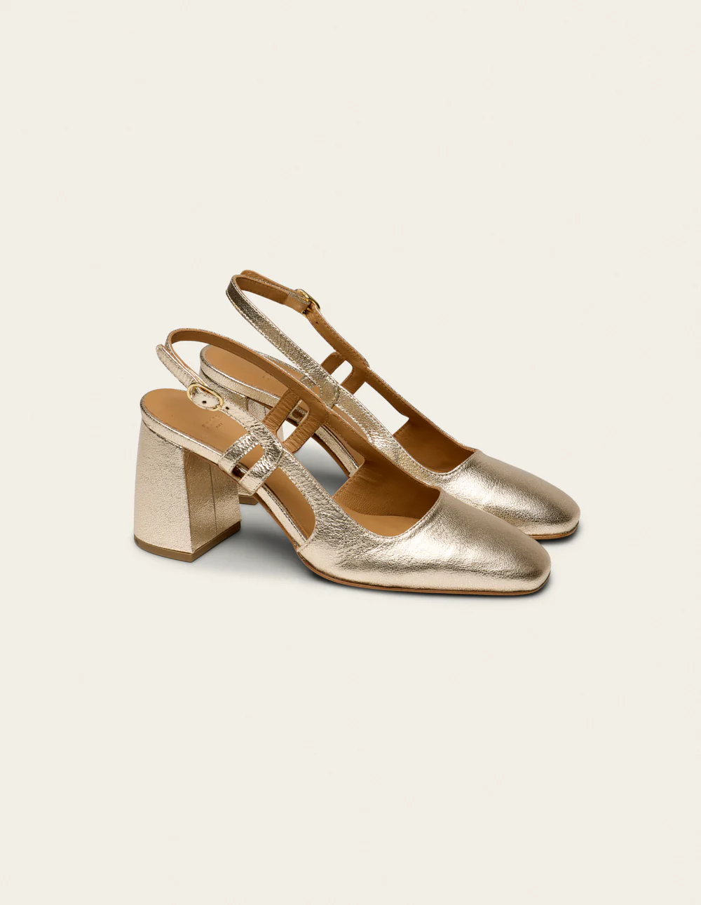 Escarpins Marcie - Cuir doré - Image 4