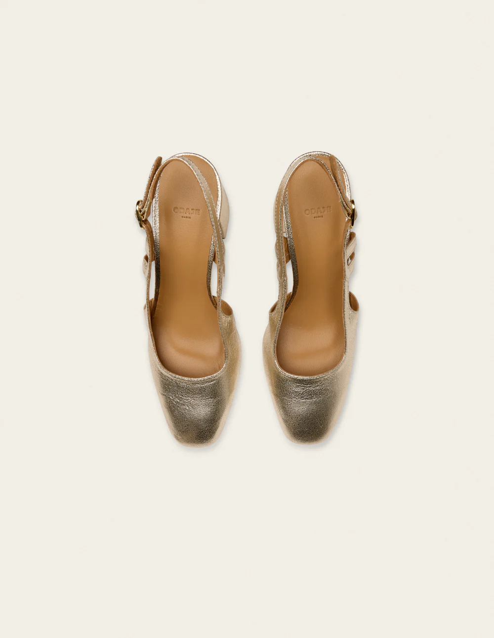 Escarpins Marcie - Cuir doré - Image 7