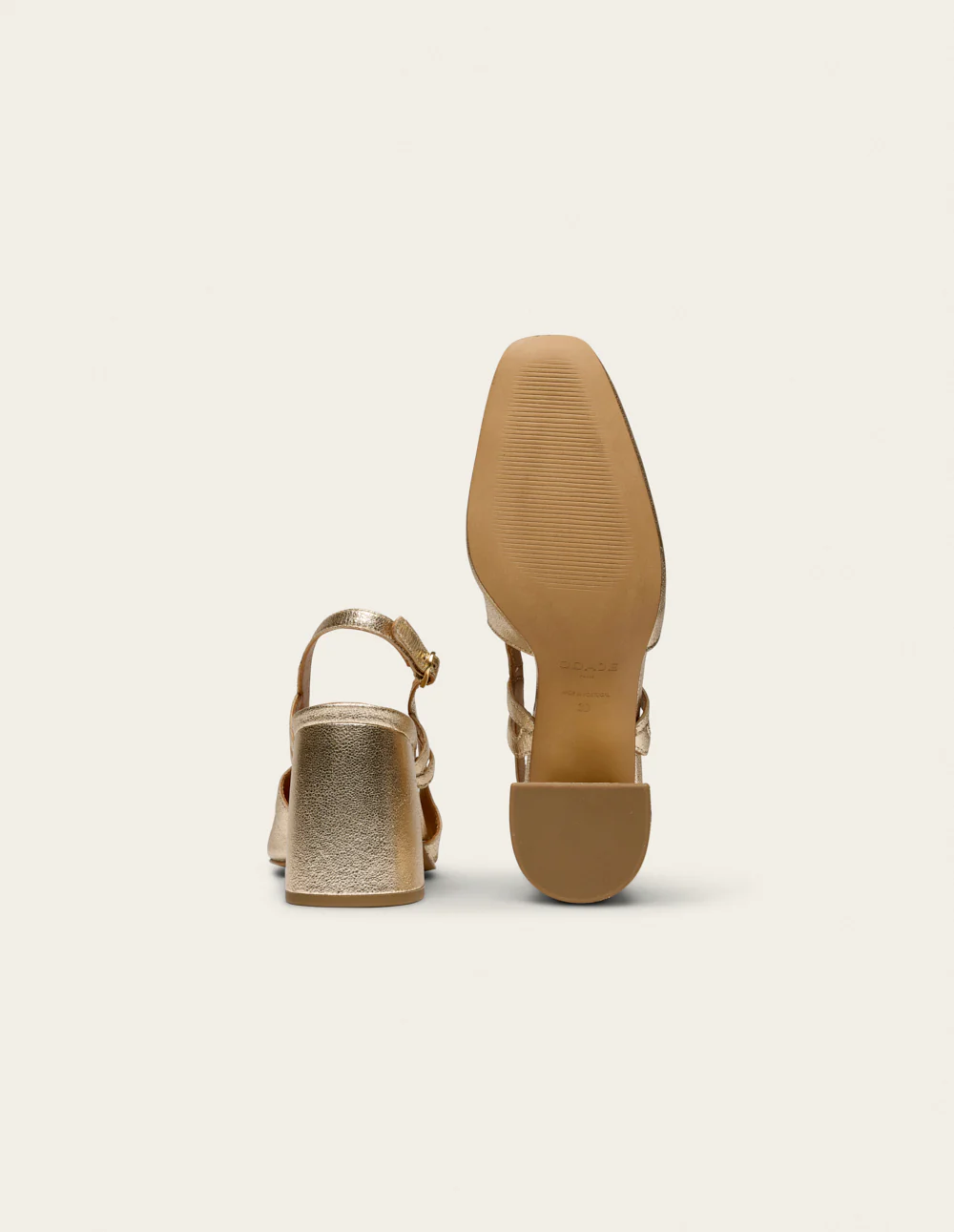Escarpins Marcie - Cuir doré - Image 8