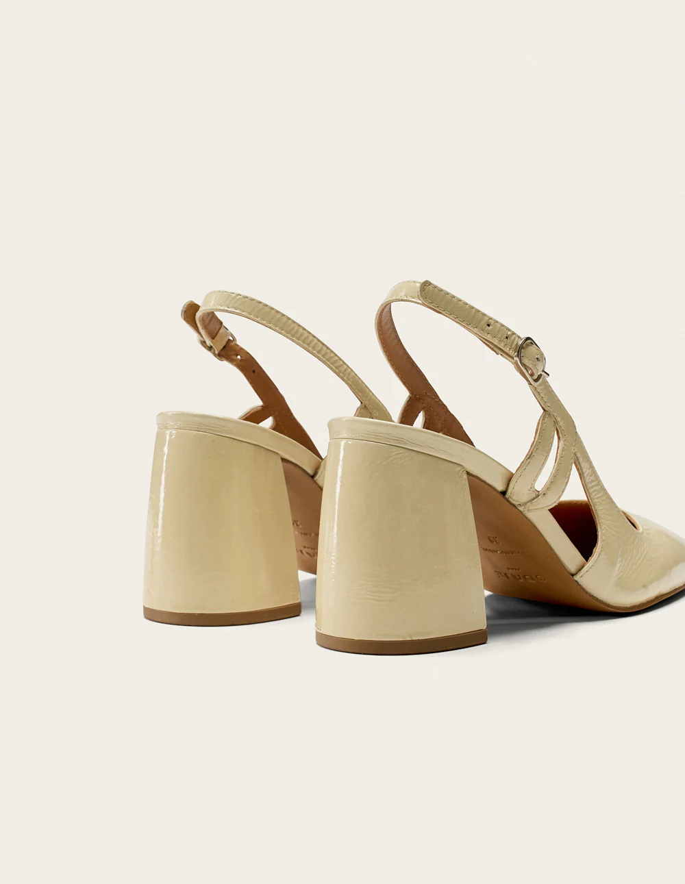 Escarpins Marcie - Cuir plissé écru - Image 3