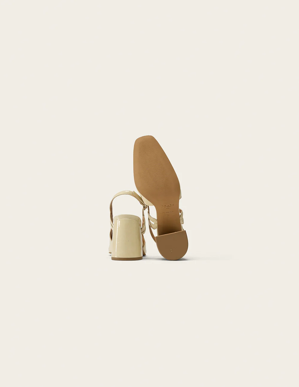 Escarpins Marcie - Cuir plissé écru - Image 4