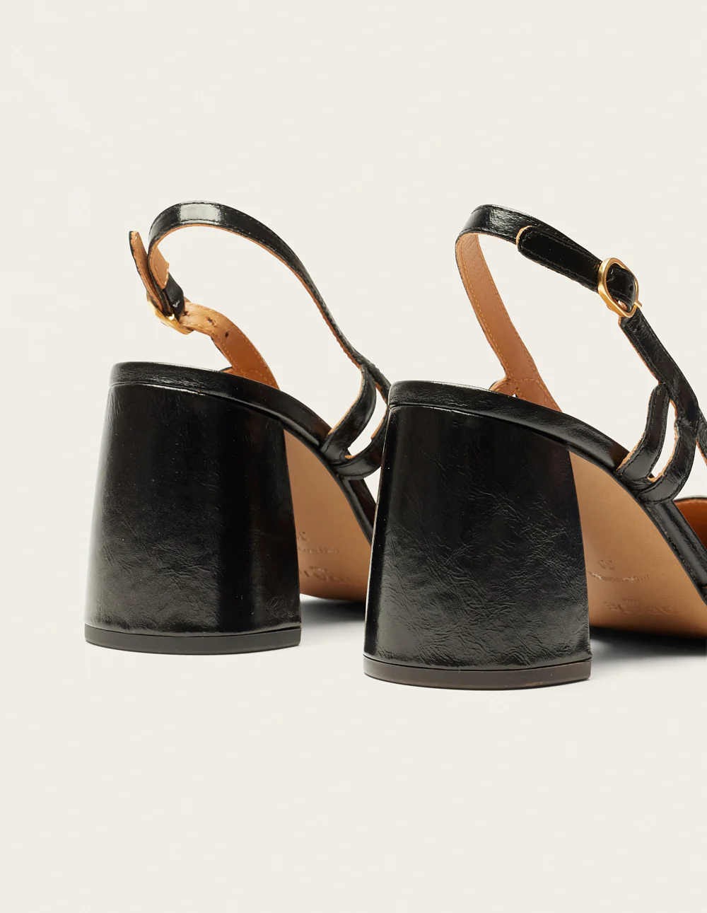 Escarpins Marcie - Cuir plissé noir - Image 6