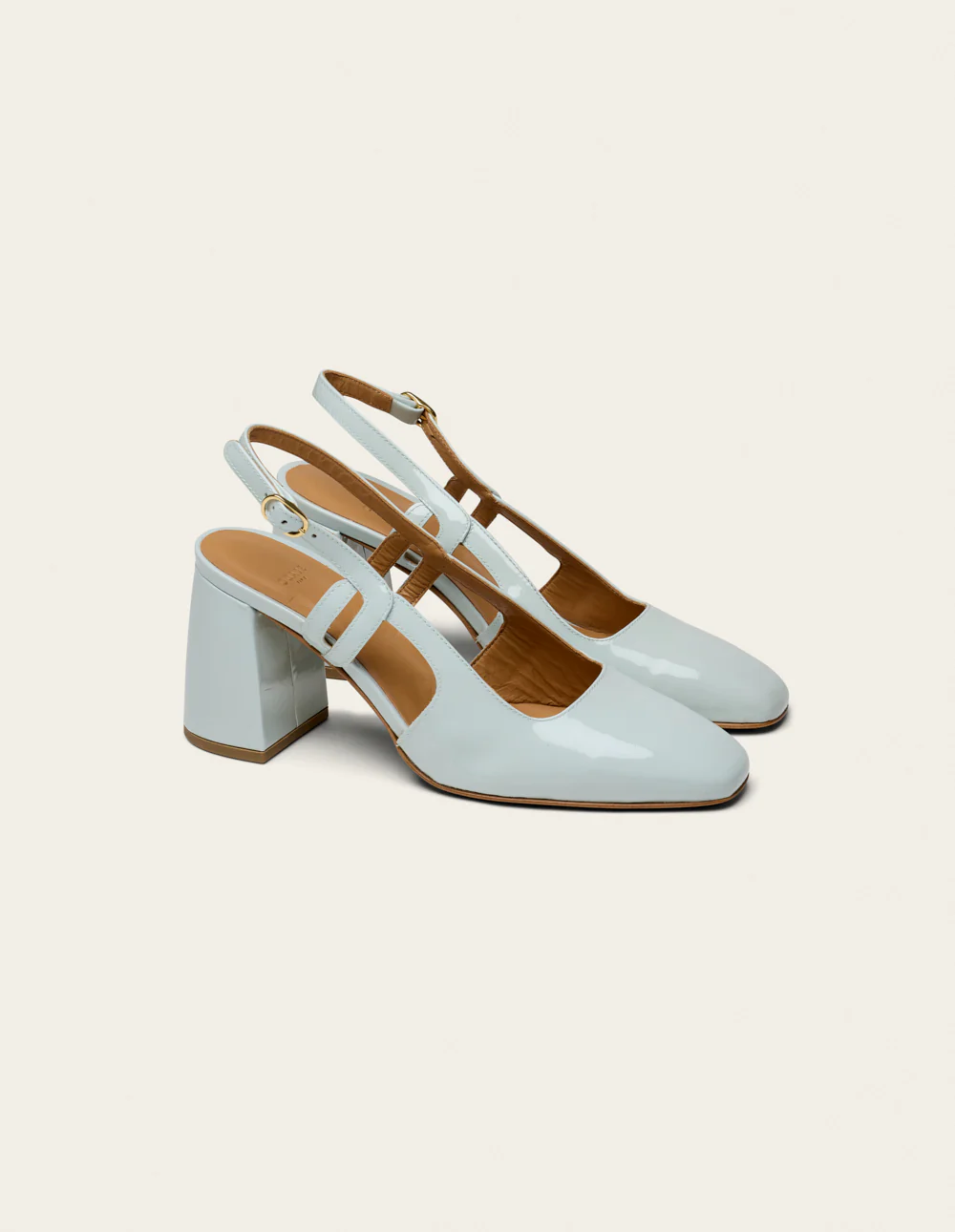 Escarpins Marcie - Cuir verni bleu glacé - Image 2