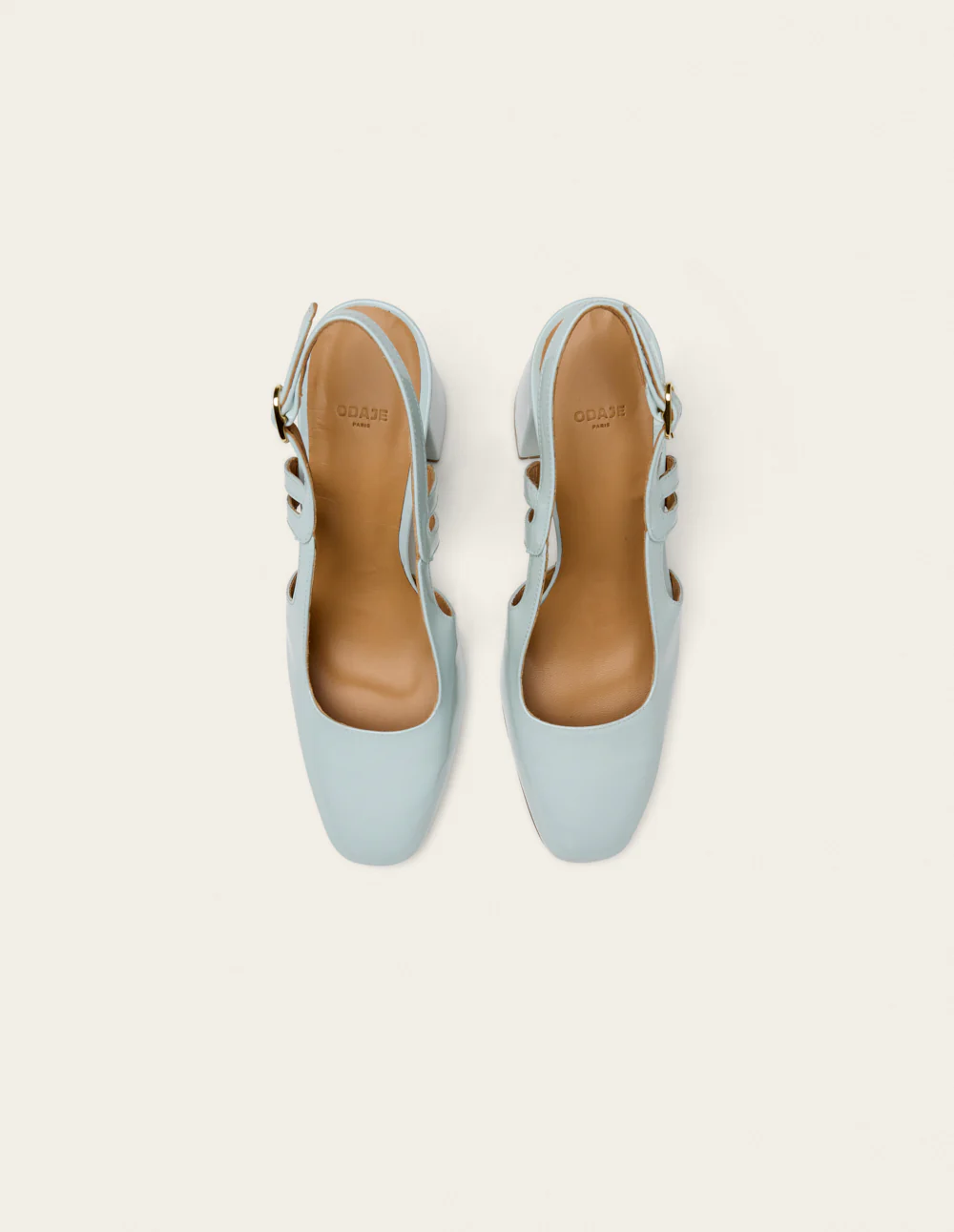 Escarpins Marcie - Cuir verni bleu glacé - Image 5