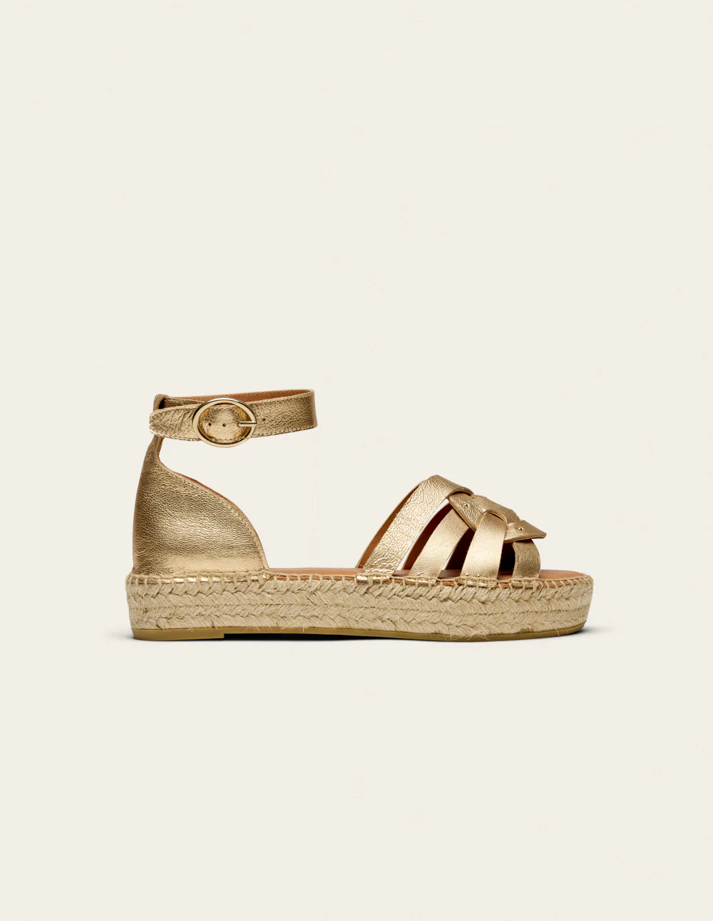 Espadrilles Azel - Cuir doré