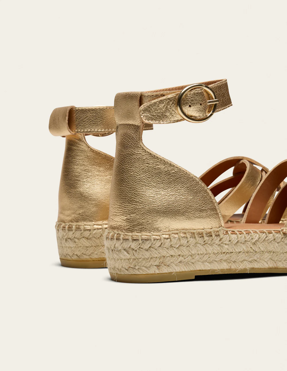 Espadrilles Azel - Cuir doré - Image 4