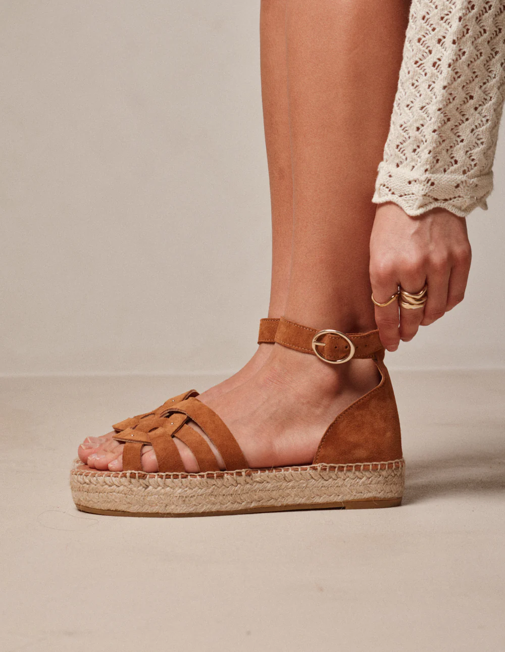 Espadrilles Azel - Suède ambre - Image 4