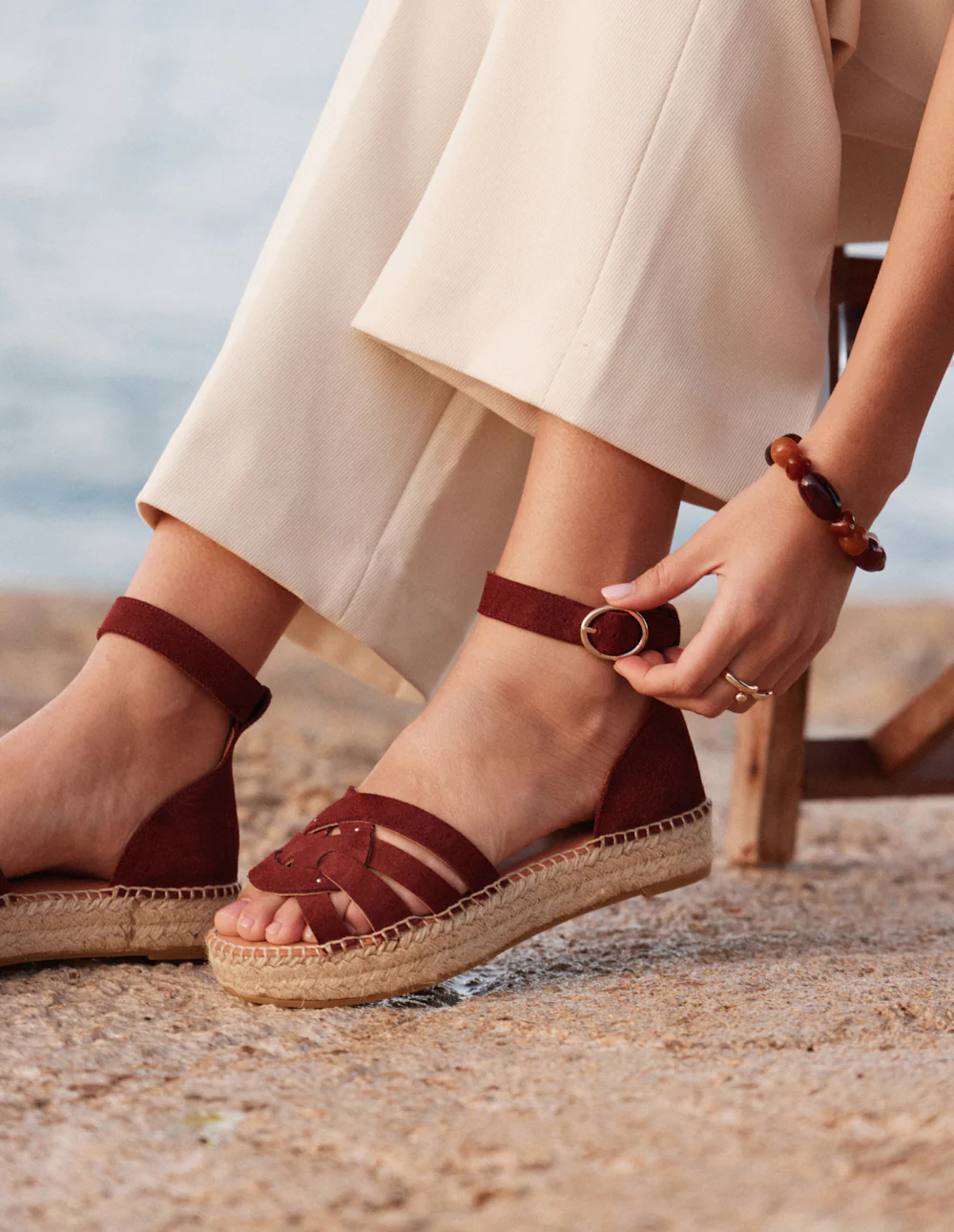 Espadrilles Azel - Suède pourpre - Image 4