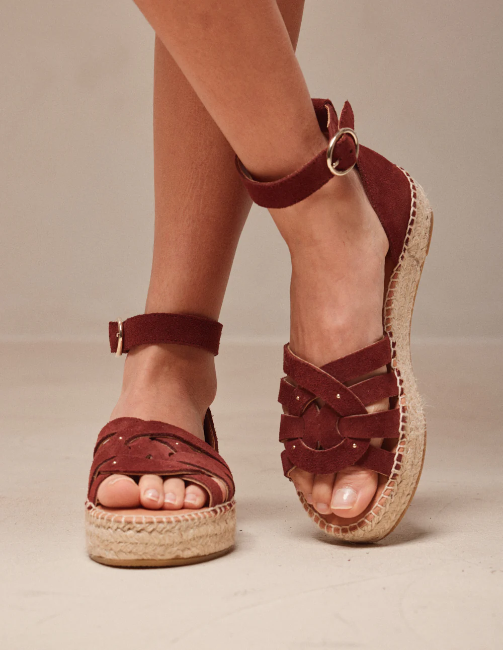 Espadrilles Azel - Suède pourpre - Image 7