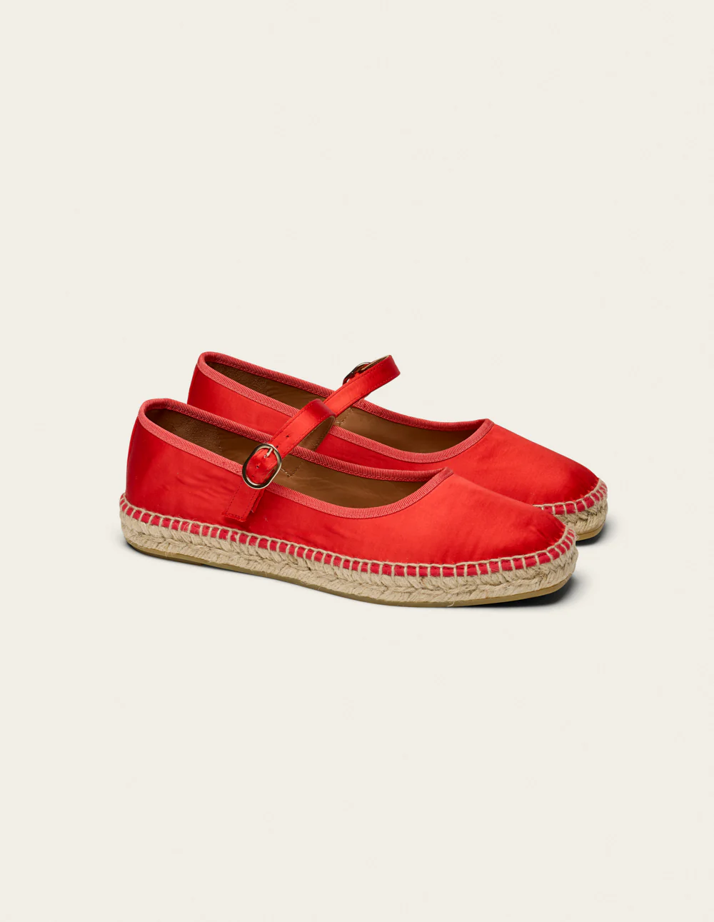 Espadrilles Bebi - Satin rouge - Image 3