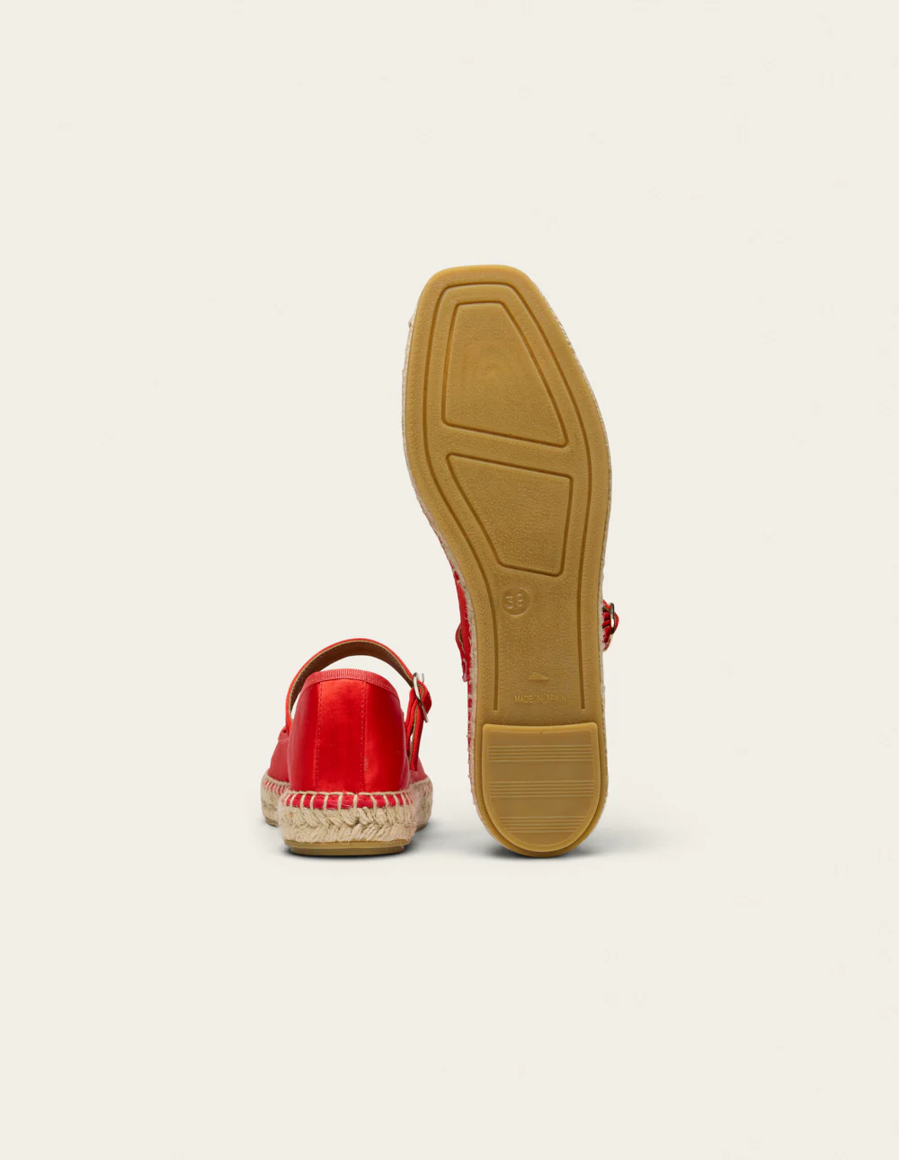 Espadrilles Bebi - Satin rouge - Image 7