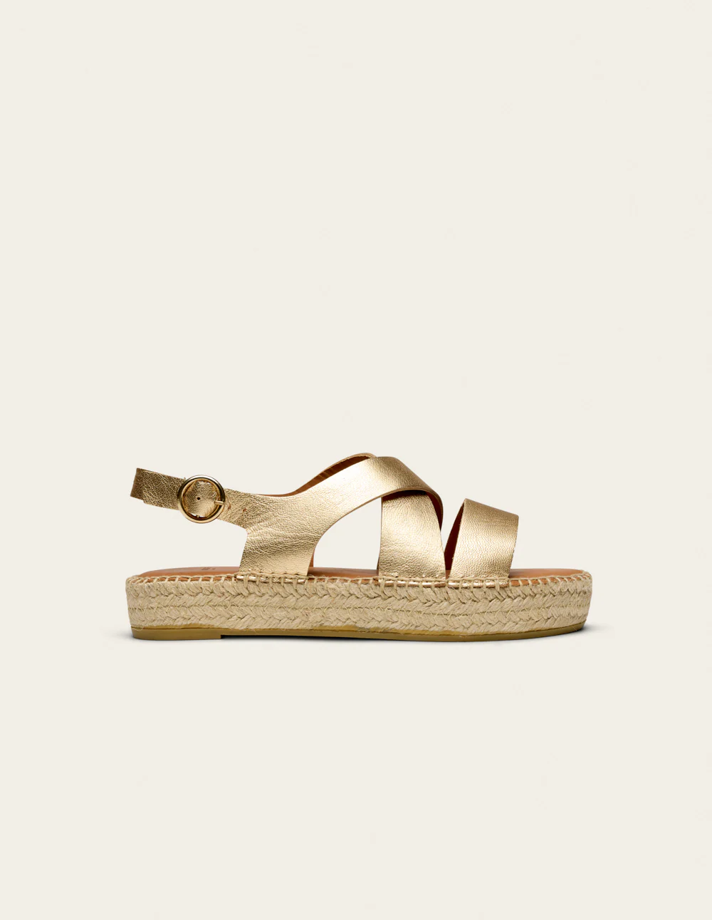 Espadrilles Chantal - Cuir doré