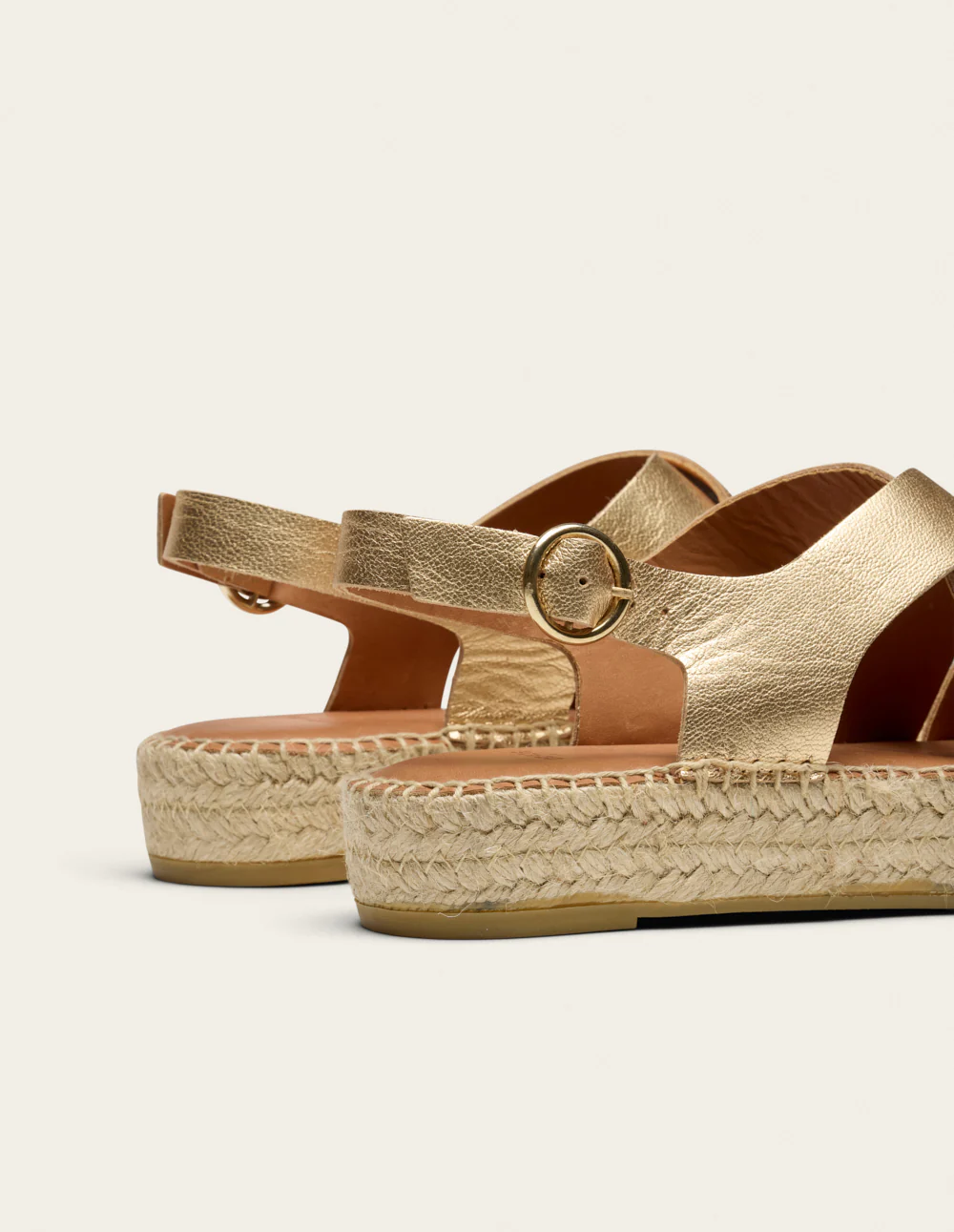 Espadrilles Chantal - Cuir doré - Image 5