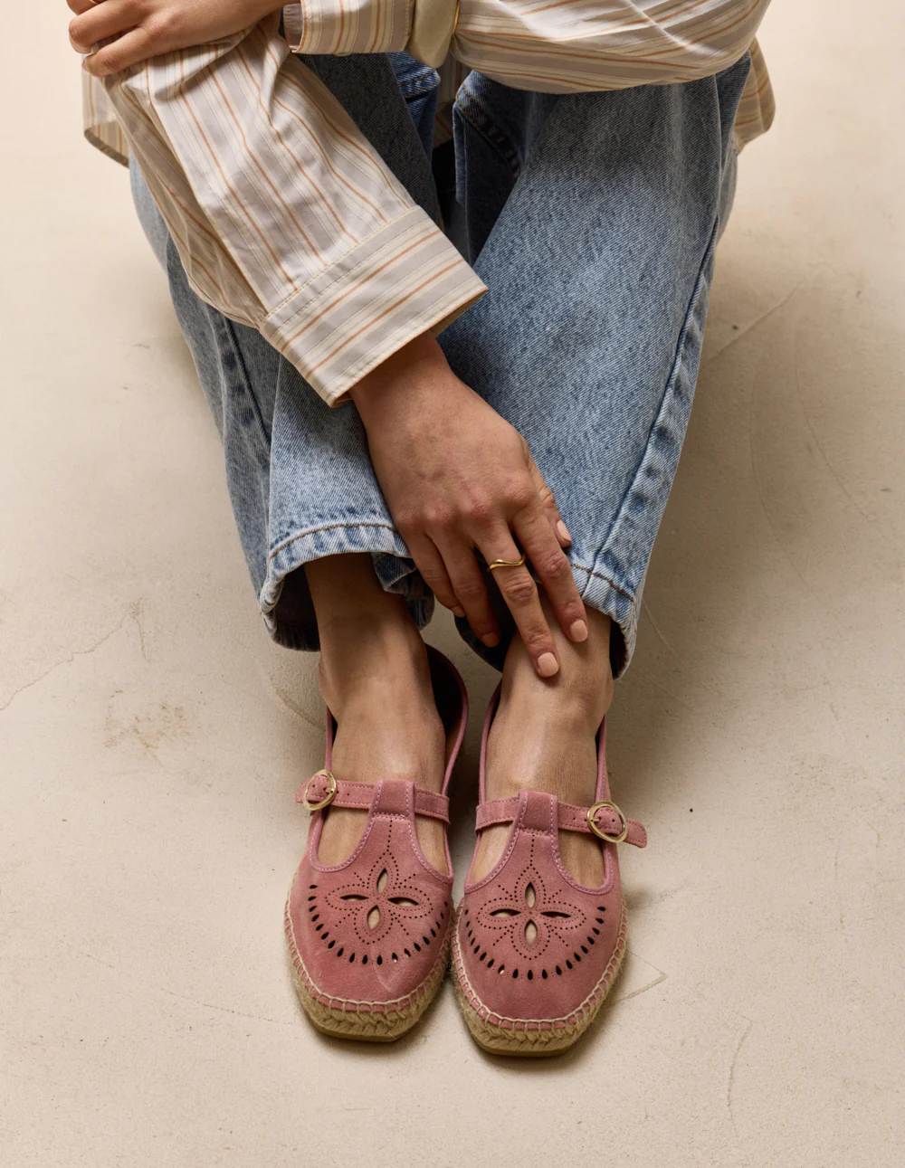 Espadrilles Dina - Suède rose - Image 4