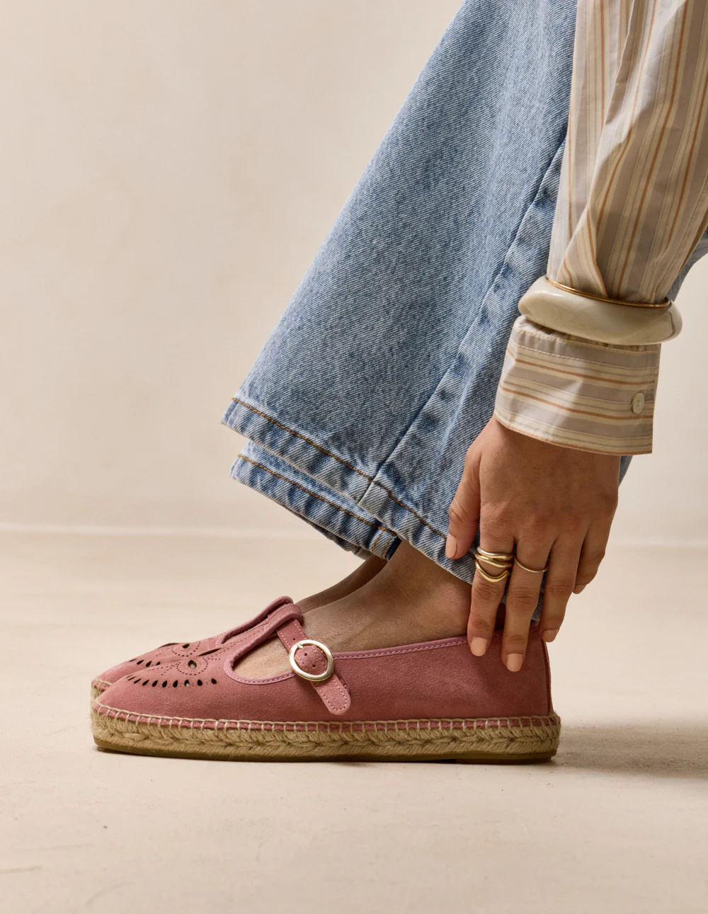 Espadrilles Dina - Suède rose - Image 6