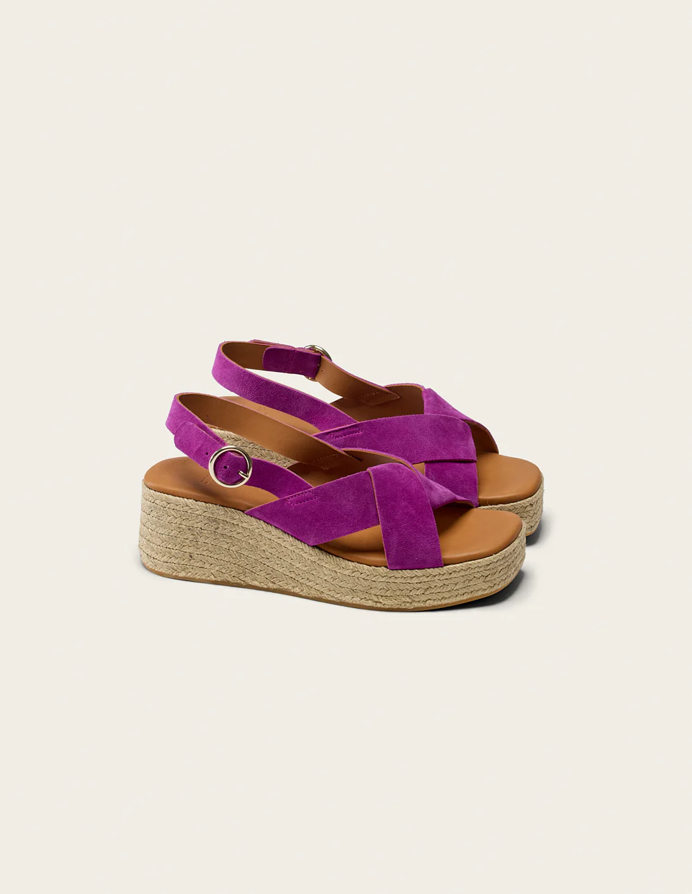 Espadrilles Hawa - Suède magenta - Image 2