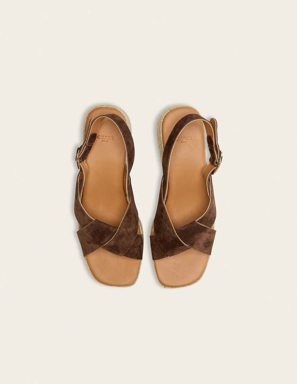Espadrilles Hawa - Suède marron - Image 4