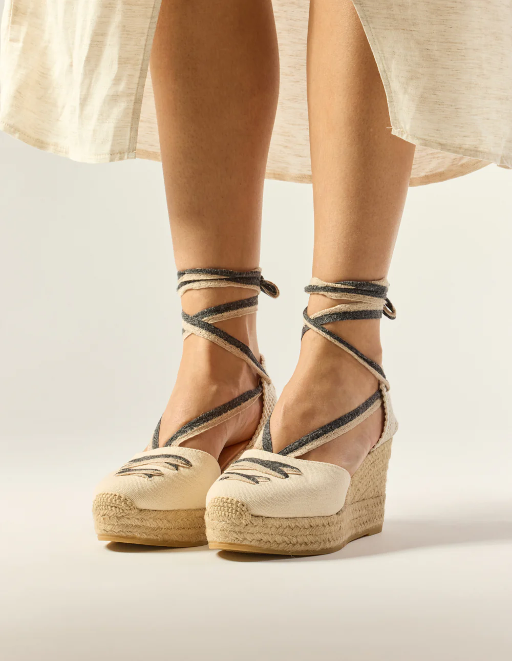 Espadrilles Lanzo - Toile écru - Image 2