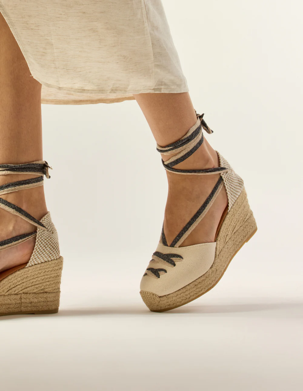 Espadrilles Lanzo - Toile écru - Image 5