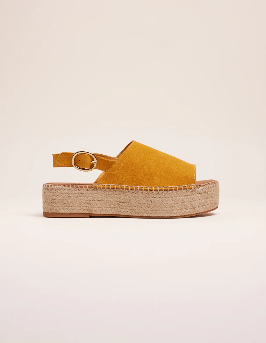 Espadrilles Maya - Suède moutarde - Image 3