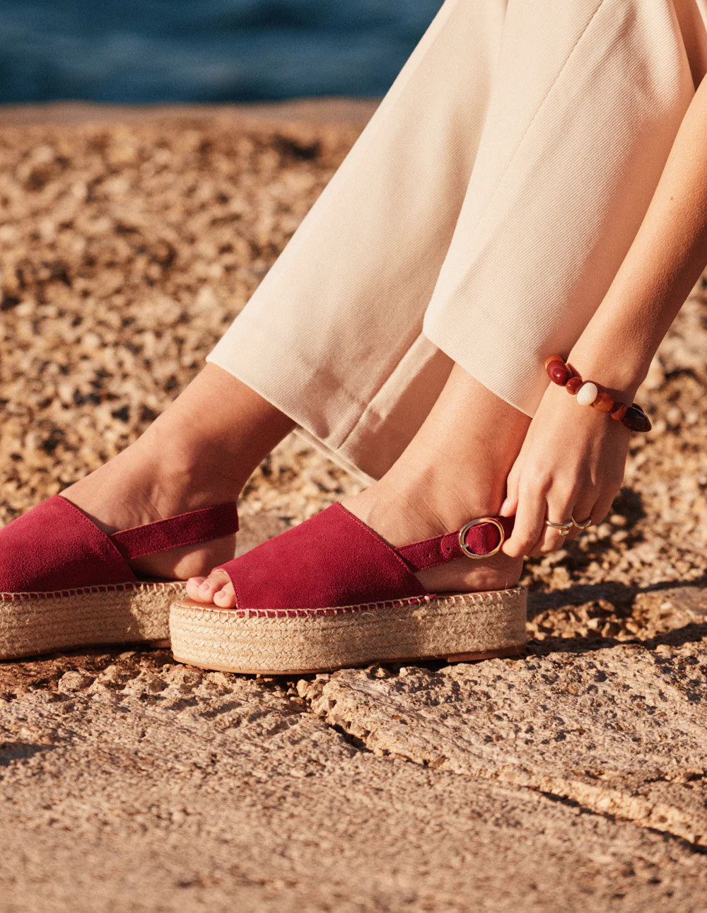 Espadrilles Maya - Suède pourpre - Image 3