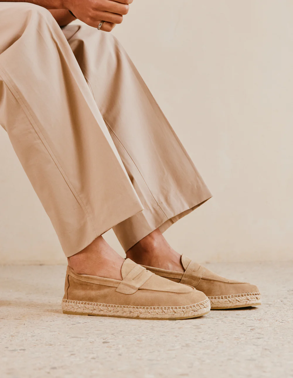 Espadrilles Roméo - Suède taupe - Image 5