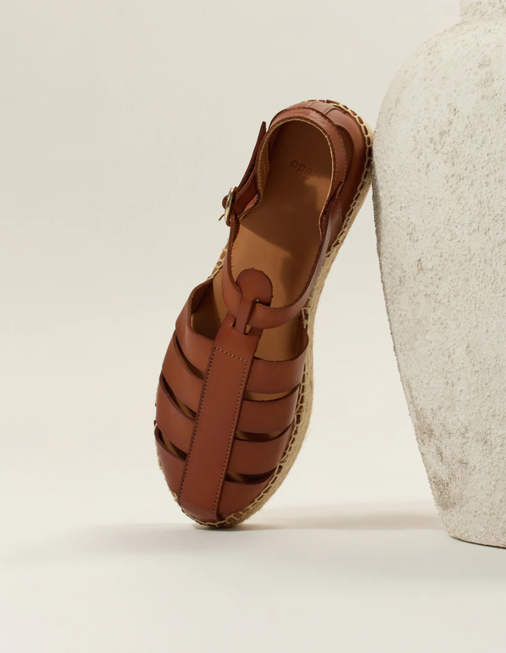 Espadrilles Thais - Cuir marron - Image 5