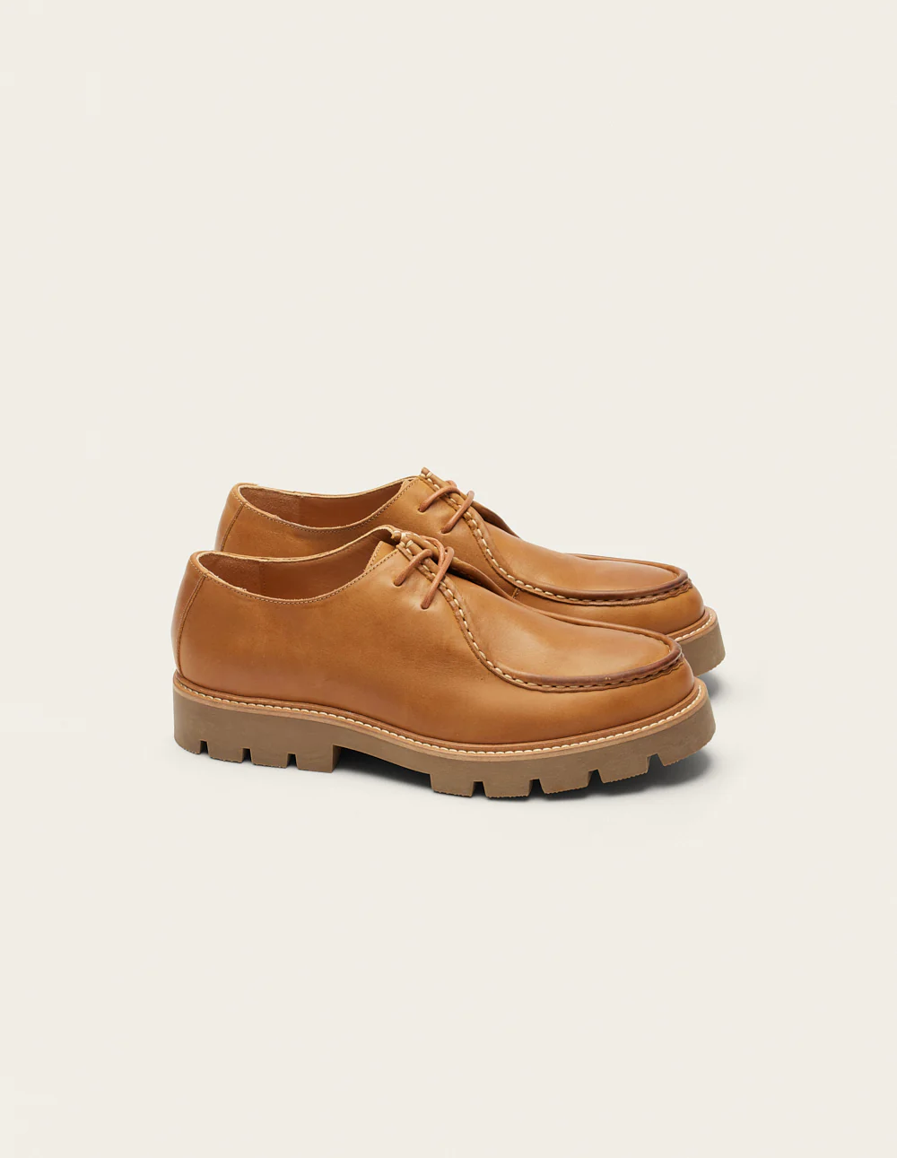 Derbies Gontran - Pull-up cognac - Image 3