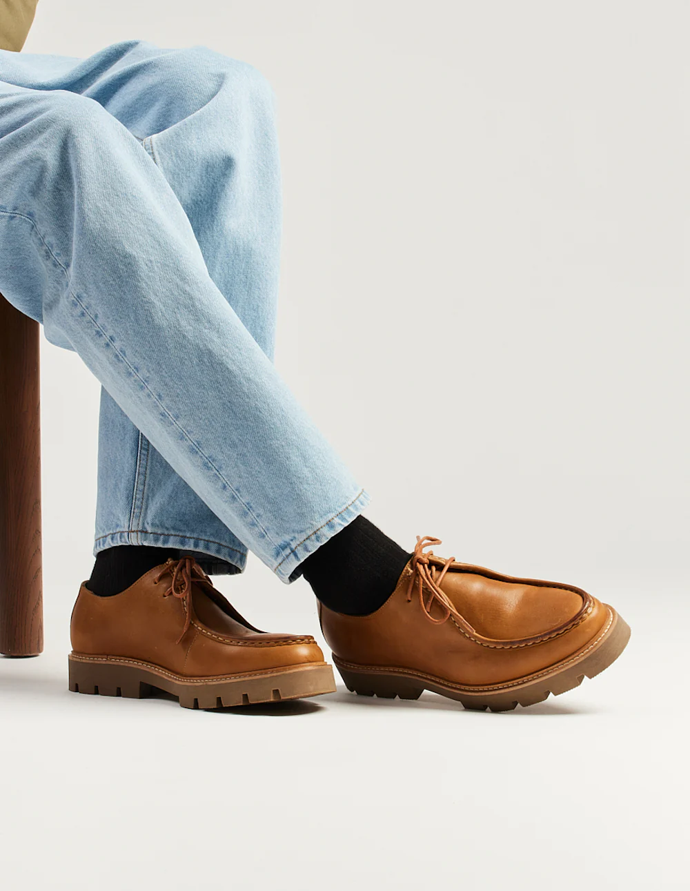 Derbies Gontran - Pull-up cognac - Image 6