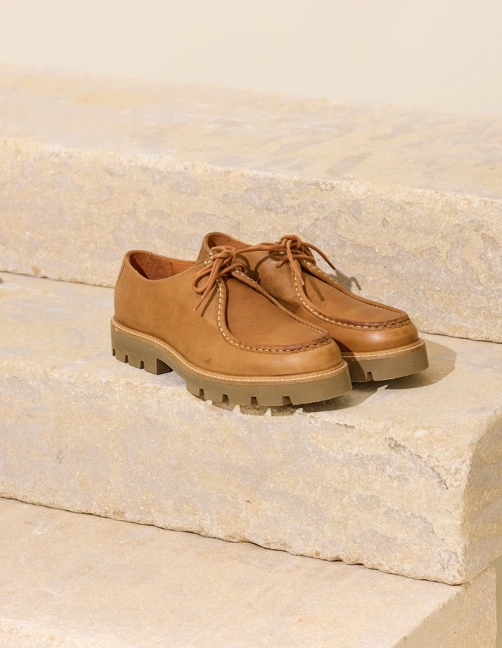 Derbies Gontran - Pull-up cognac - Image 7