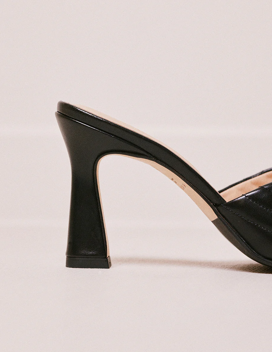 Mules Martha - Cuir noir - Image 3