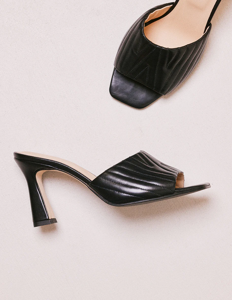 Mules Martha - Cuir noir - Image 5