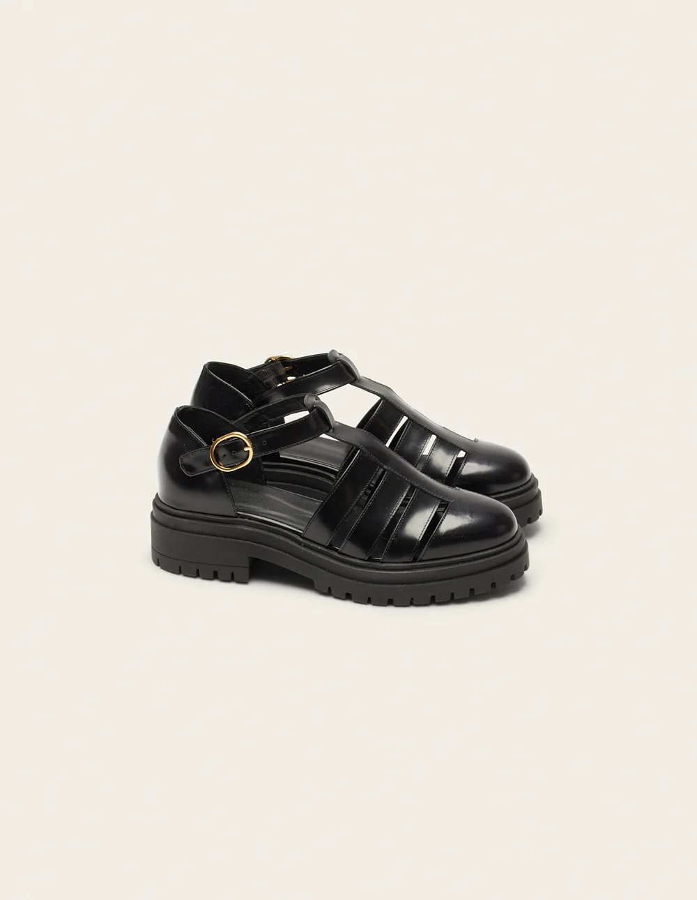 Sandales Rosalia - Cuir box noir - Image 3