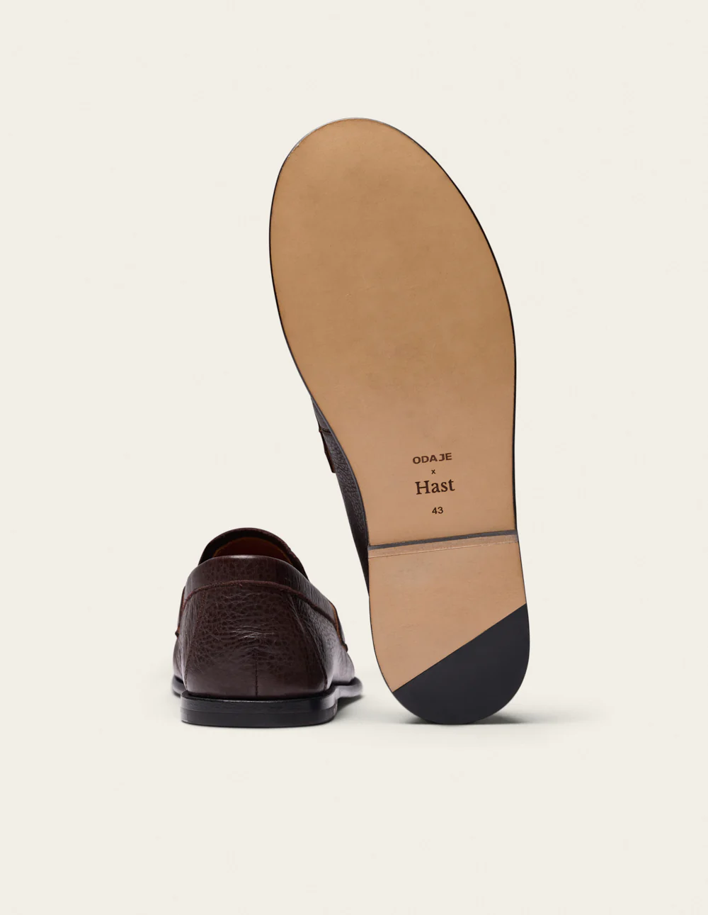 Mocassins Doni - Cuir grainé marron - Image 7