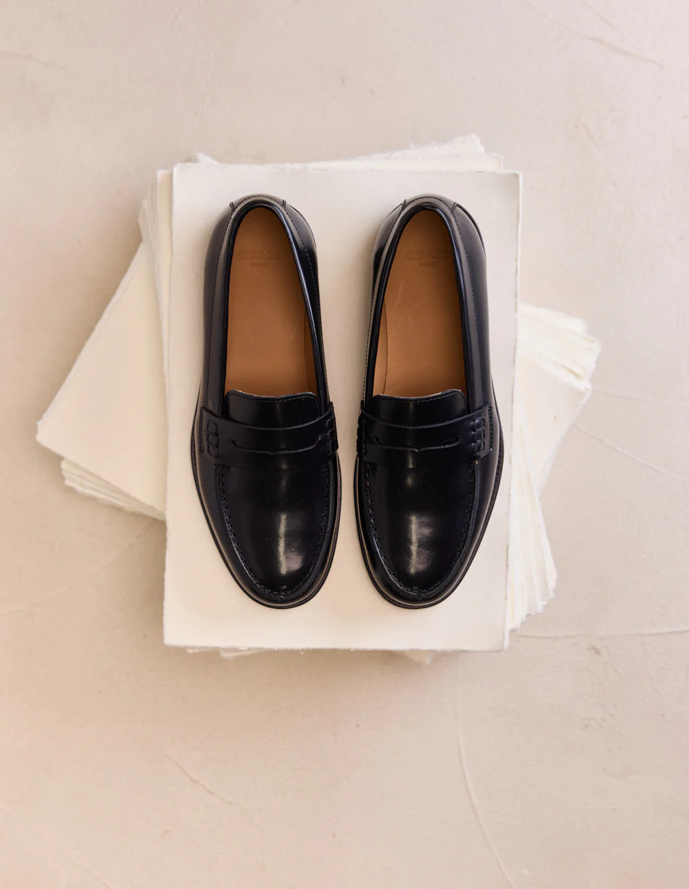 Mocassins Fanny - Cuir box noir - Image 5