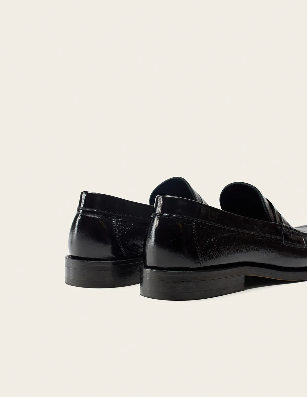 Mocassins Halley - Cuir plissé noir - Image 4