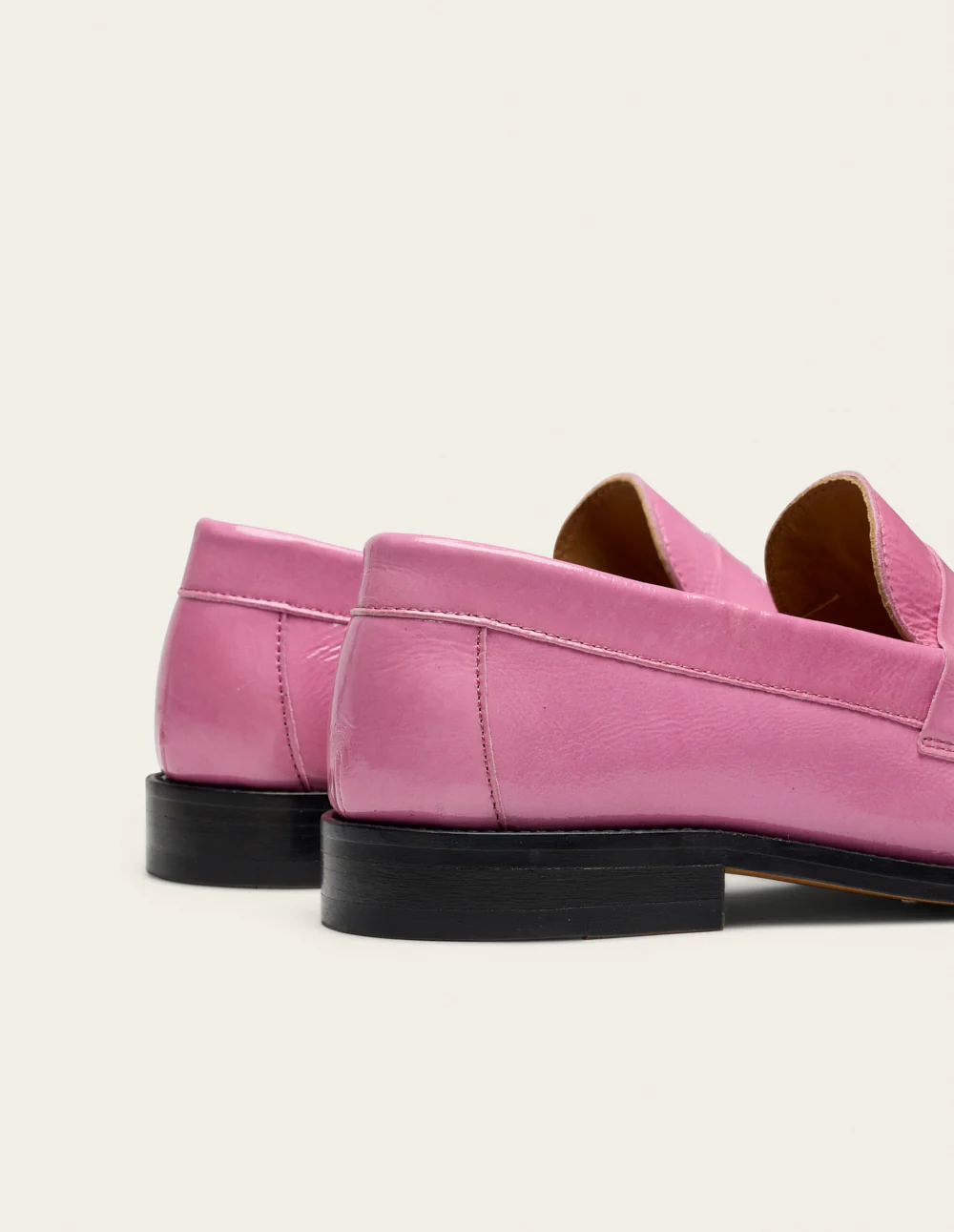 Mocassins Halley - Cuir plissé verni rose - Image 5