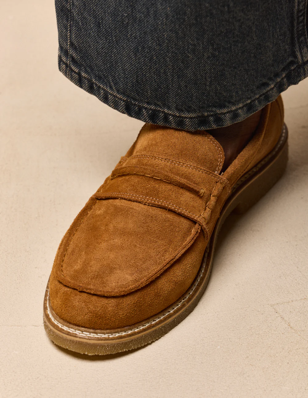 Mocassins Irvin - Suède ambre - Image 4