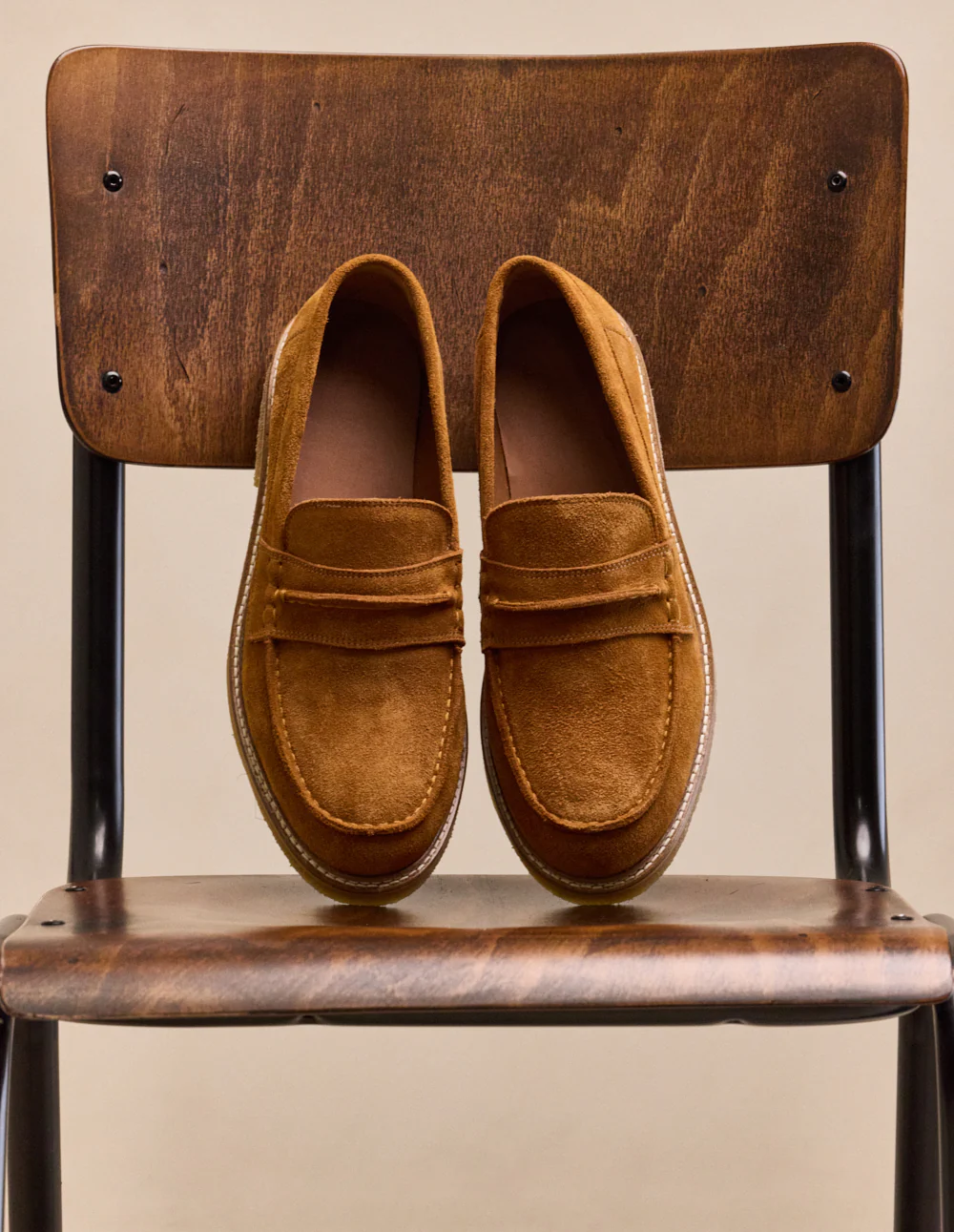 Mocassins Irvin - Suède ambre - Image 6