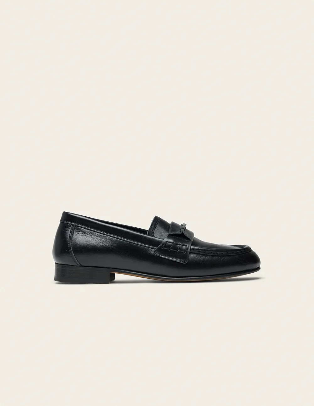 Mocassins Jylis - Cuir plissé noir - Image 2