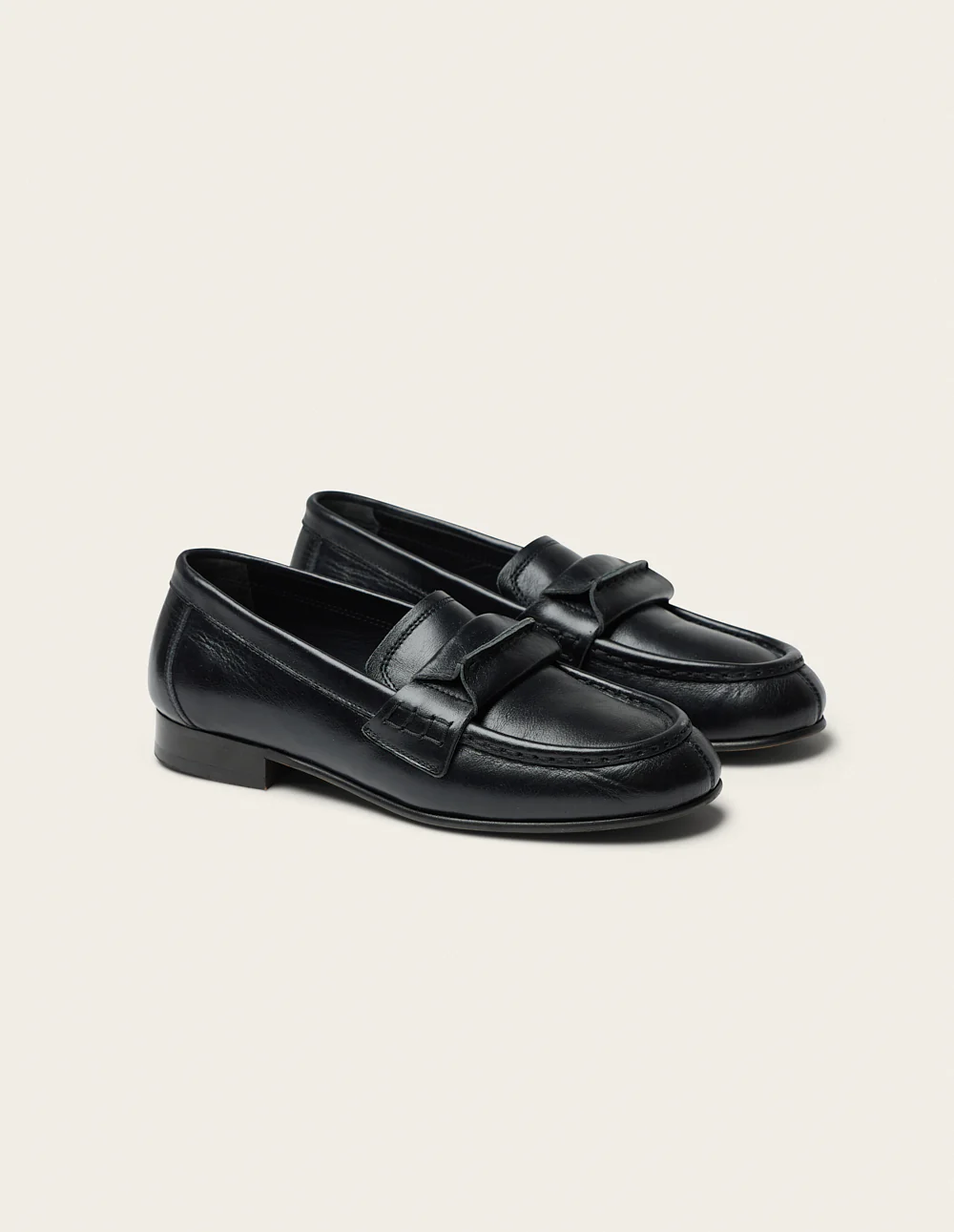 Mocassins Jylis - Cuir plissé noir - Image 3