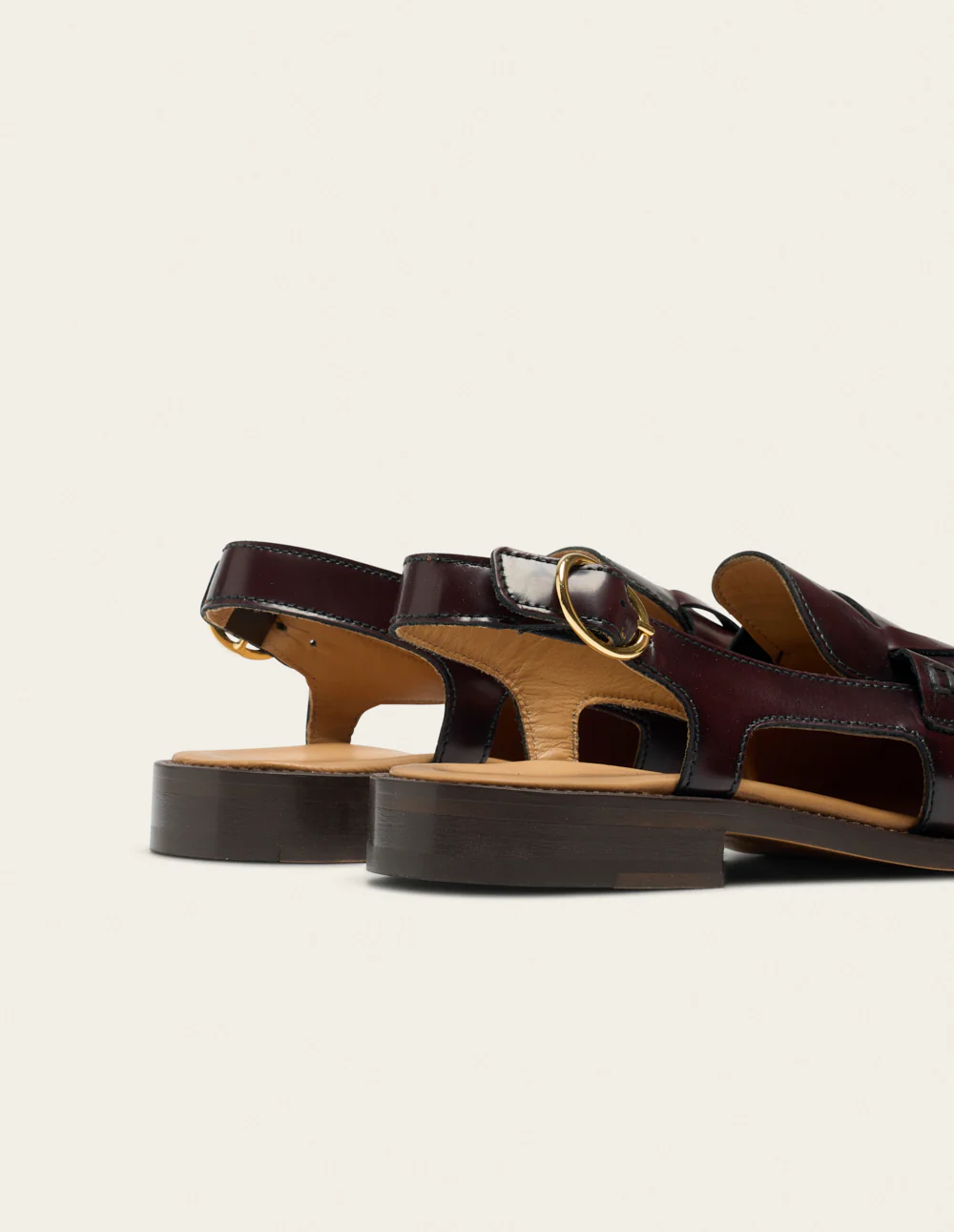 Mocassins Mangsa - Cuir box bordeaux - Image 4